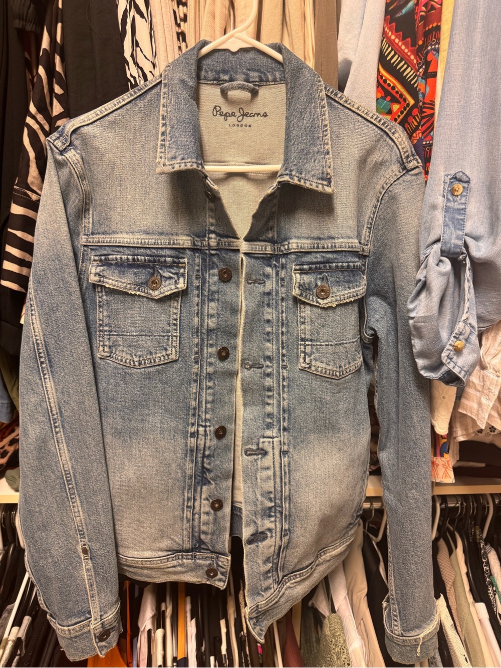 Pepe Jeans Light Blue Denim Jacket - Classic Men Trucker